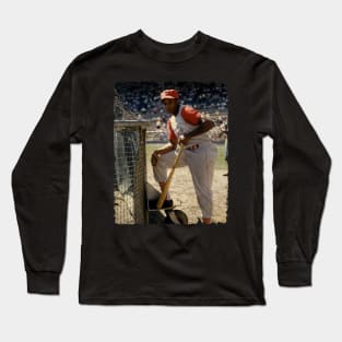 Frank Robinson in Cincinnati Reds, 1956 Long Sleeve T-Shirt